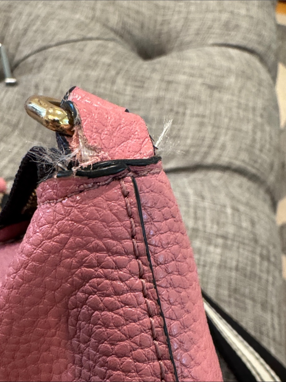 Marc Jacobs Bag The Cosmo Pink Leather Crossbody Striped Strap Bag - Picture 15 of 17